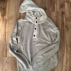 Express Light Gray Men's Pullover Hoodie